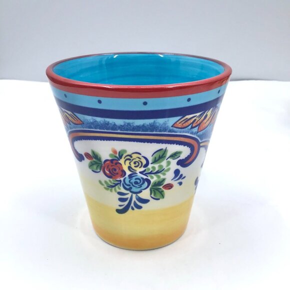 Zanzibar Euro Ceramica Coffee Tea Mugs Boho Cottagecore Contemporary Cone Shape - Picture 9 of 14